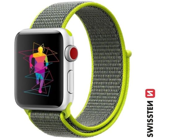 Swissten Нейлоновый Pемешок для Apple Watch 42 / 44 / 45 / 49 mm