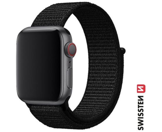 Swissten Нейлоновый Pемешок для Apple Watch 38 / 40 / 41 mm