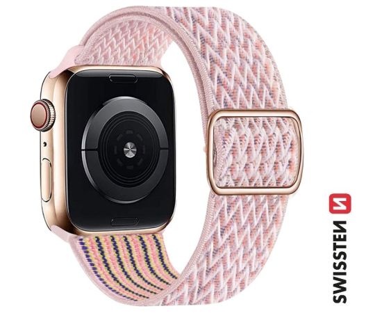 Swissten Neilona Siksniņa ar sprādzi priekš Apple Watch 38 / 40 / 41 mm