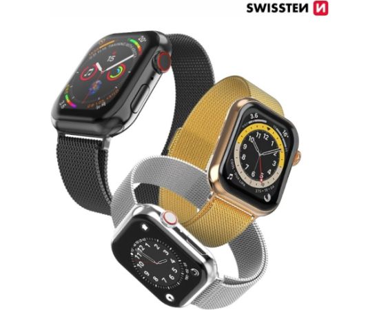 Swissten Металлический ремешок для Apple Watch 1/2/3/4/5/6 / SE / 38 мм / 40 мм