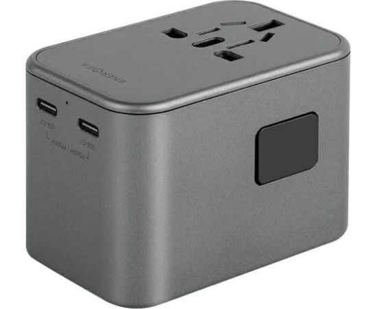 Energenie Energea TravelWorld GaN65 USB-C PD 65 Вт + универсальный адаптер PPS 55 Вт