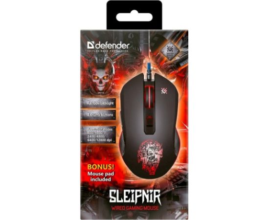 MOUSE DEFENDER GM-927 SLEIPNIR OPTIC 12800dpi 6P