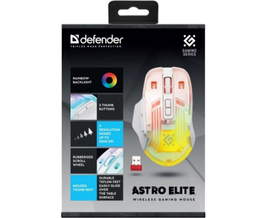 MOUSE DEFENDER GM-056 ASTRO ELITE 3200dpi 7P