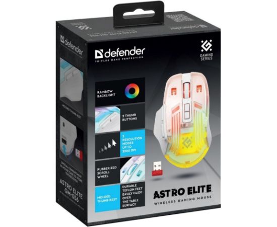 MOUSE DEFENDER GM-056 ASTRO ELITE 3200dpi 7P