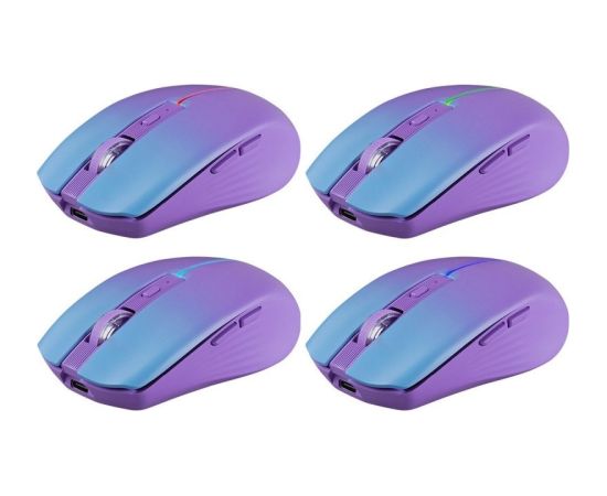 MOUSE DEFENDER MYSTERY MM-301 RF+BT PURPLE 1600dpi 6P