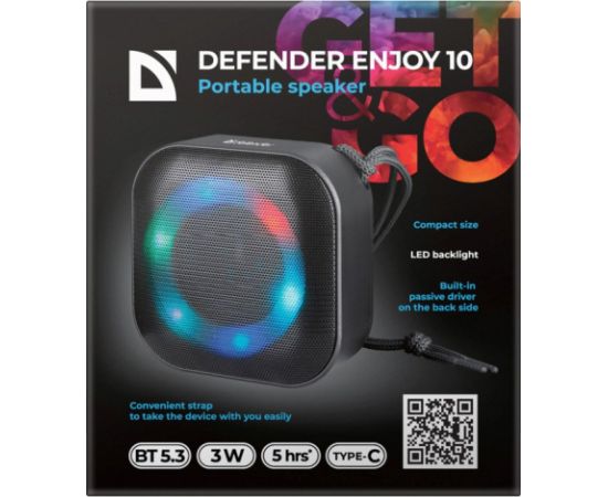 BLUETOOTH SPEAKER DEFENDER ENJOY 10 3W CZARNY