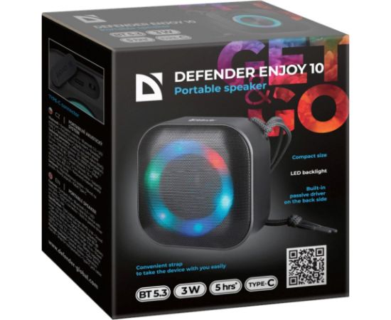 BLUETOOTH SPEAKER DEFENDER ENJOY 10 3W CZARNY