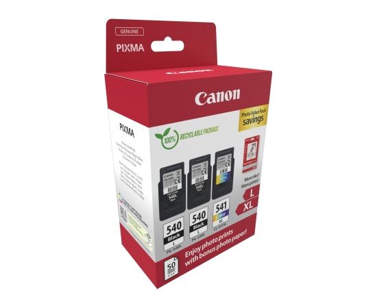 Canon PG-540L/CL-541XL (5224B015) Photo value pack Ink Cartridge Multipack, BK/CMY