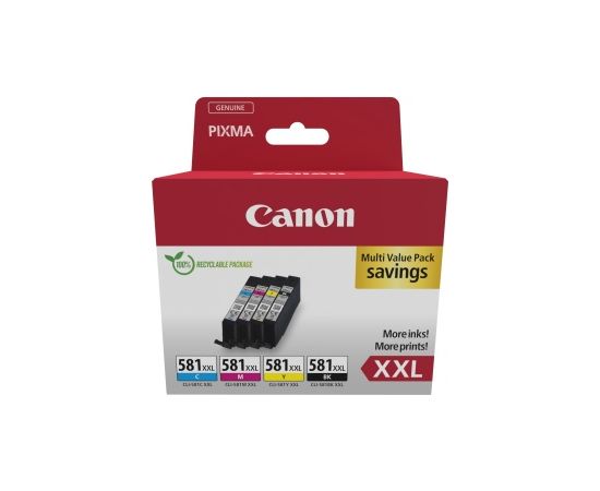 Canon CLI-581XXL (1998C007) Ink Cartridge Multipack, C/M/Y/BK