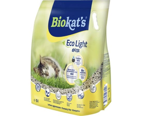 Эко-наполнитель для кошачьего туалета - Gimborn Biokat's Eco LIGHT EXTRA 5L