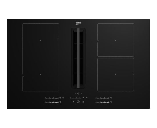 Beko HIXI84700UF indukcijas virsma ar tvaika nosūc., 80cm, IndyFlex