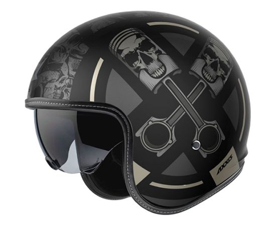 Axxis Helmets, S.a Hornet SV Skulls (XXL) B1 Skulls BlackMat ķivere