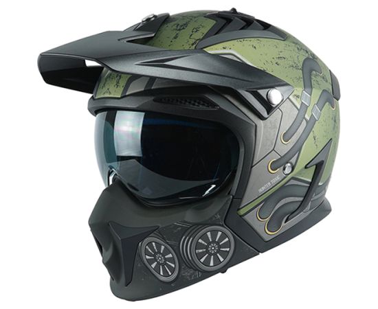 Axxis Helmets, S.a Hanter SV TOXIC (XS) C6 GreenMat ķivere