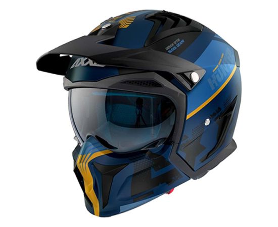 Axxis Helmets, S.a Hanter SV BLOCK (S) C3 YellowMat ķivere