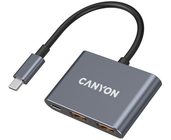 CANYON hub DS-3 3in1 USB-C Dark Grey