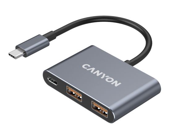 CANYON hub DS-3 3in1 USB-C Dark Grey