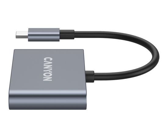 CANYON hub DS-3 3in1 USB-C Dark Grey