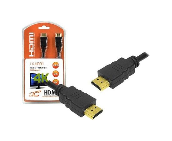 LTC LXHD91 HDMI-HDMI Kabelis 3m /  4K  / v2.0