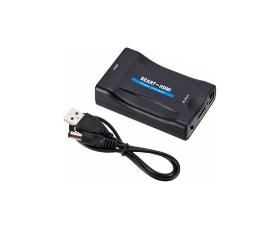 RoGer Signāla Pārveidotājs no SCART uz HDMI (+Audio) Melns