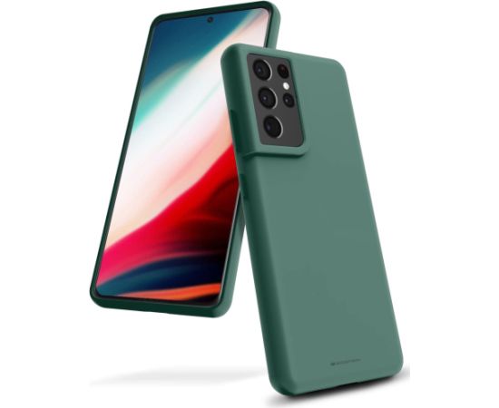 Чехол Mercury Silicone Case Samsung S936 S25+ темно зеленый