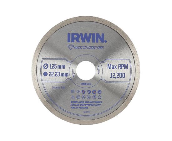 Dimanta griešanas disks Irwin IW8087102; 125x22,23 mm