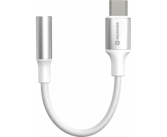 Swissten Textile USB-C нa 3.5 mm Аудио Адаптер 15cm