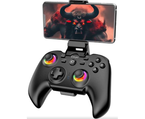 iPega PG-9115 Bluetooth RGB Universāls Bezvadu Spēļu Kontrolieris priekš Android / iO / PS3 / PS4 / PC / N-Switch ar Turētāju Viedtālrunim