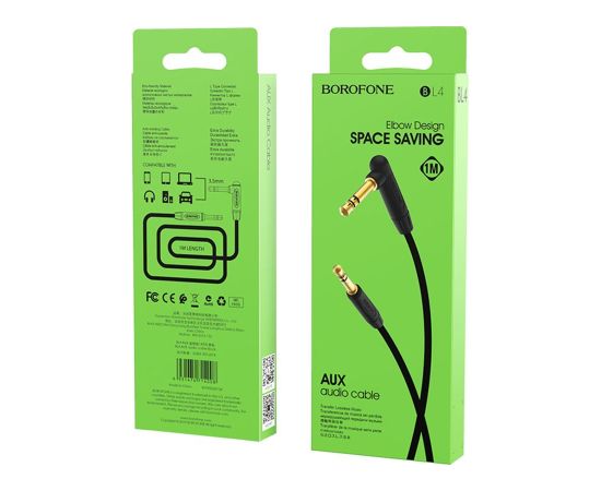 Borofone BL4 AUX провод 3.5mm -> 3.5mm 1m