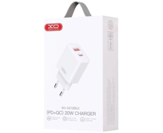 XO CE12 USB - USB-C Зарядное Устройство 20W