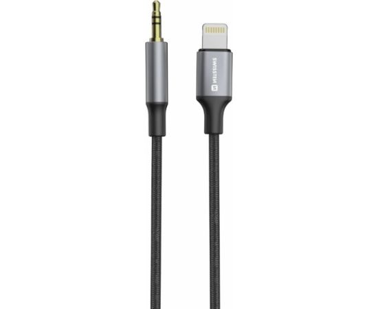 Swissten Audio Adapter Textile Aудио адаптер Lightning - 3.5mm Kабель 1.5m