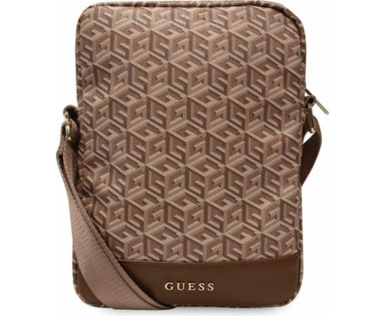 Guess Bag GUTB10HGCFSEW 10" brown|brown GCube Stripe Tablet Bag