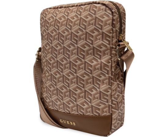 Guess Bag GUTB10HGCFSEW 10" brown|brown GCube Stripe Tablet Bag