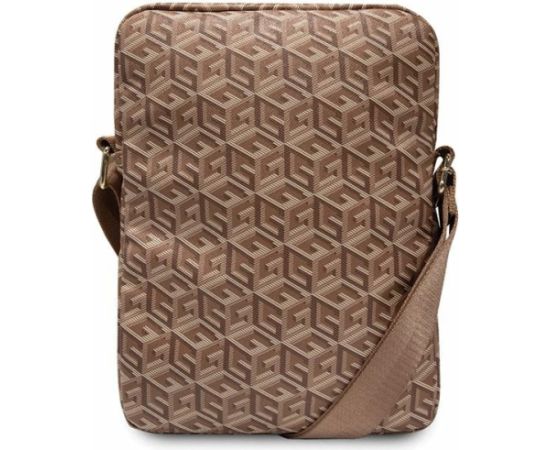 Guess Bag GUTB10HGCFSEW 10" brown|brown GCube Stripe Tablet Bag