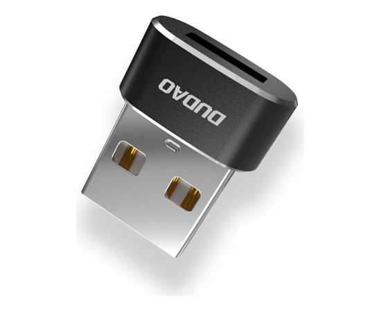 Dudao adapteris USB Type-C uz USB adapteris melns (L16AC melns)