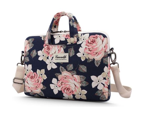 CANVASLIFE BRIEFCASE LAPTOP 13-14 NAVY ROSE