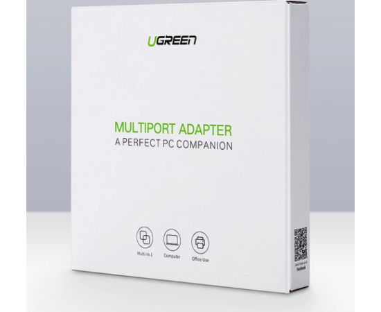 Ugreen 20265 USB-A | RJ45 1000 Mbps HUB 3x USB 3.0 сетевой адаптер - черный