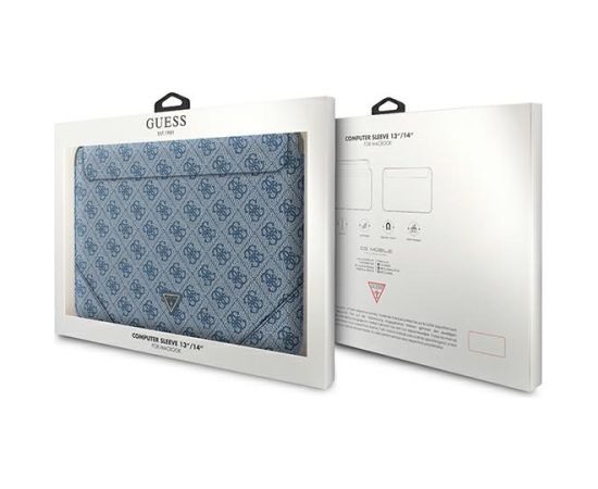 Оригинальный GUESS Laptop Sleeve 4G Uptown Triangle Logo GUCS14P4TB 13|14 дюймов синий