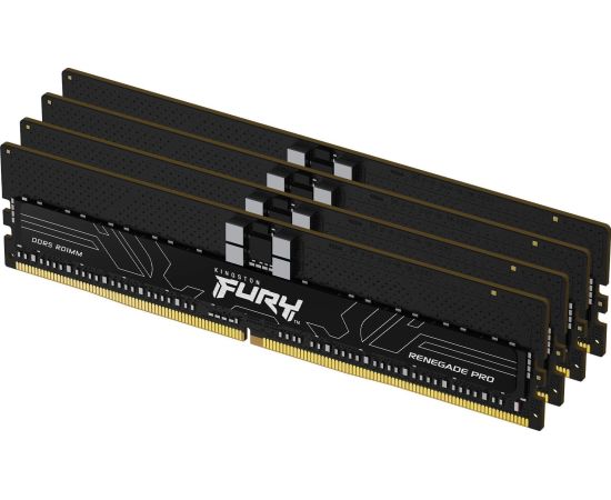 Kingston FURY DDR5 - 128GB - 5600 - CL - 36 (4x 32 GB) Quad-Kit, RAM (black, KF556R36RBK4-128, Renegade PRO, INTEL XMP)