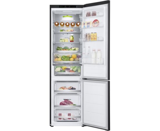 LG GBV7280DEV.AEVQEUR fridge-freezer Freestanding 387 L D Black