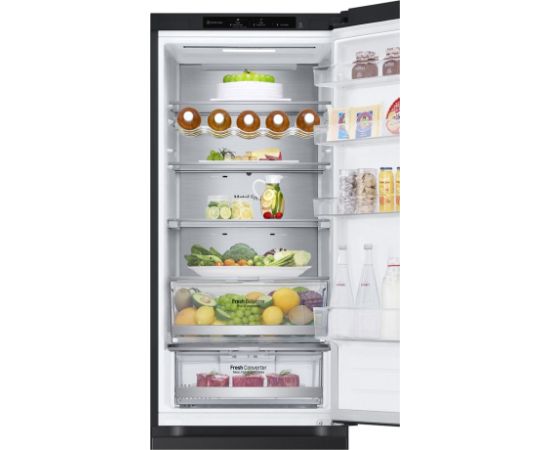 LG GBV7280DEV.AEVQEUR fridge-freezer Freestanding 387 L D Black