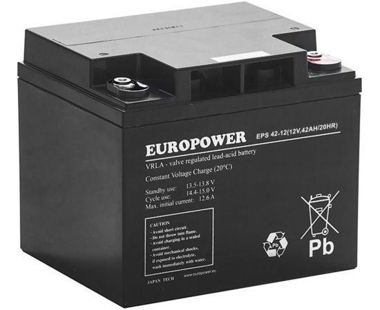 Europower Akumulator AGM EUROPOWER serii EPS 12V 42Ah (Żywotność 8-12 lat)