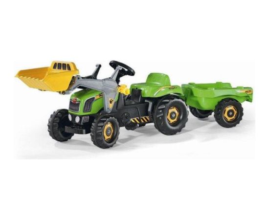 Rolly Toys Traktor Rolly zielony z łyżką i przyczepą 023134 (5023134)