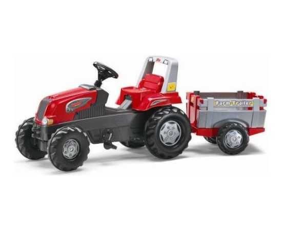 Rolly Toys Traktor Junior czerwony z przyczepą 800261 (5800261)