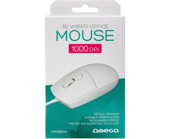 Omega mouse OM-439 Basic, white