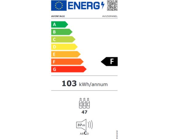 AVINTAGE AVU50PANEL Vīna skapis, dzesētājs