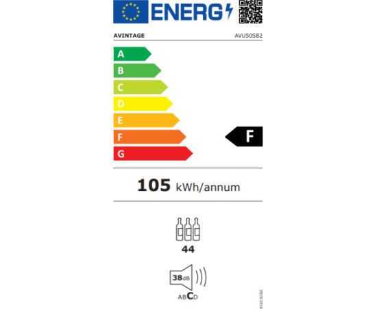 Avintage AVU50S82 Vīna skapis, dzesētājs