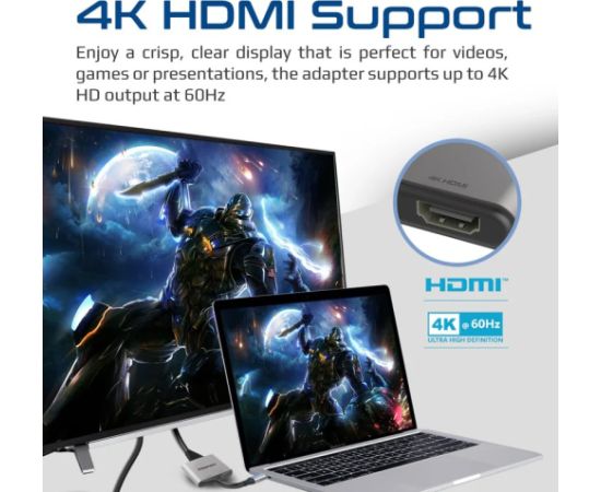 Promate MediaLink-H2 Adapter USB-C to Dual HDMI UltraHD