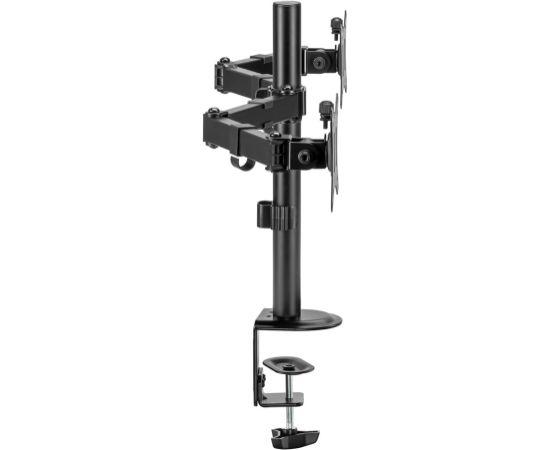 Maclean desk mount for 2 monitors, VESA 75x75 and 100x100, 17-32", 2x 9kg, MC-754N