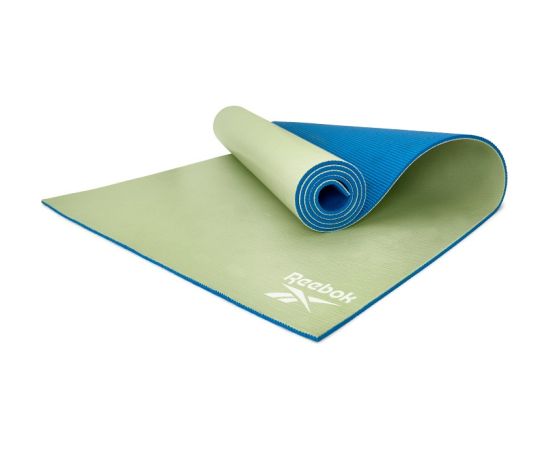 Yoga mat REEBOK RAYG-11060BLGN double sided blue/green