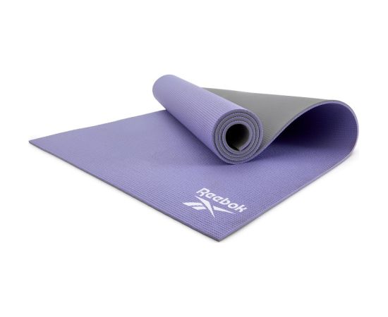 Yoga mat REEBOK RAYG-11060PLGR double sided purple/grey